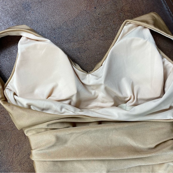 Red Dress Day or Night Gold One Piece Swimsuit. SZ:S - Picture 9 of 12